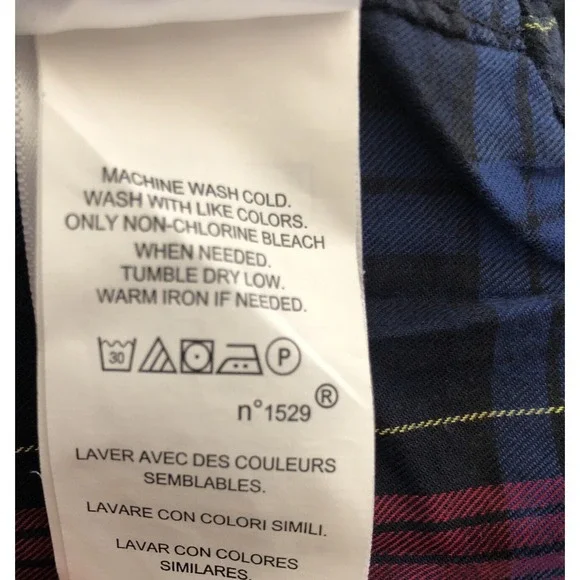 Ralph Lauren Boys Madras Plaid (Red, Blue, Green) Long Sleeve Button-Up - Sz L/G - Picture 11 of 15